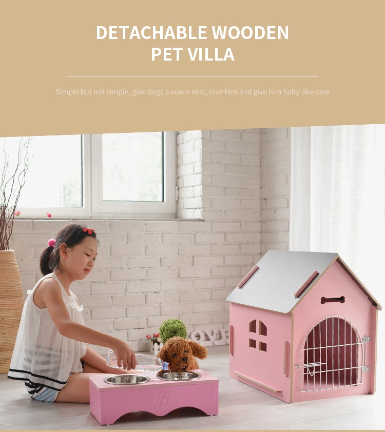 Dog House Outdoor Cat Nest Pet House Kennel Hot Sale Detachable Wooden Luxury Wood Fashion Animal Houses with Door