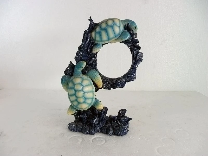 Creative Clock Resin Turtle Craft Perfect Desk Decorative Ornament