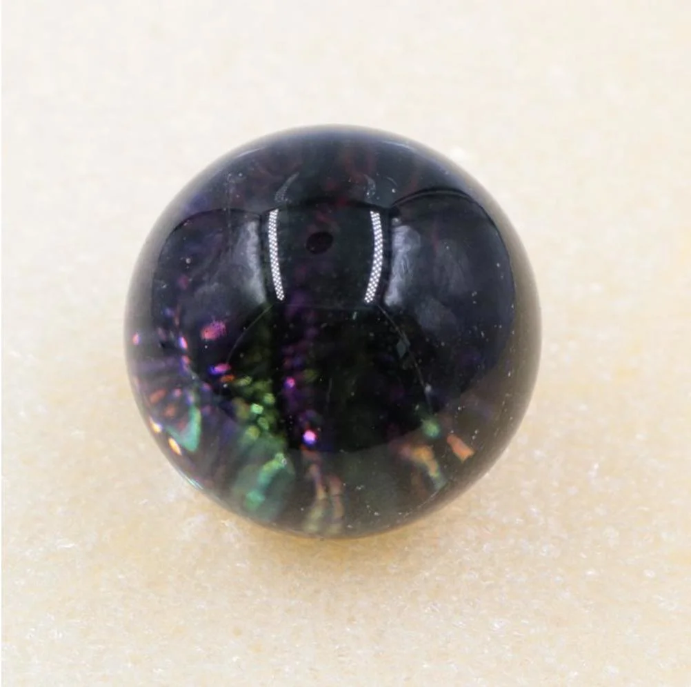 Universe Galaxy Space Dichroic Murano Lampwork Glass Marble Balls Craft