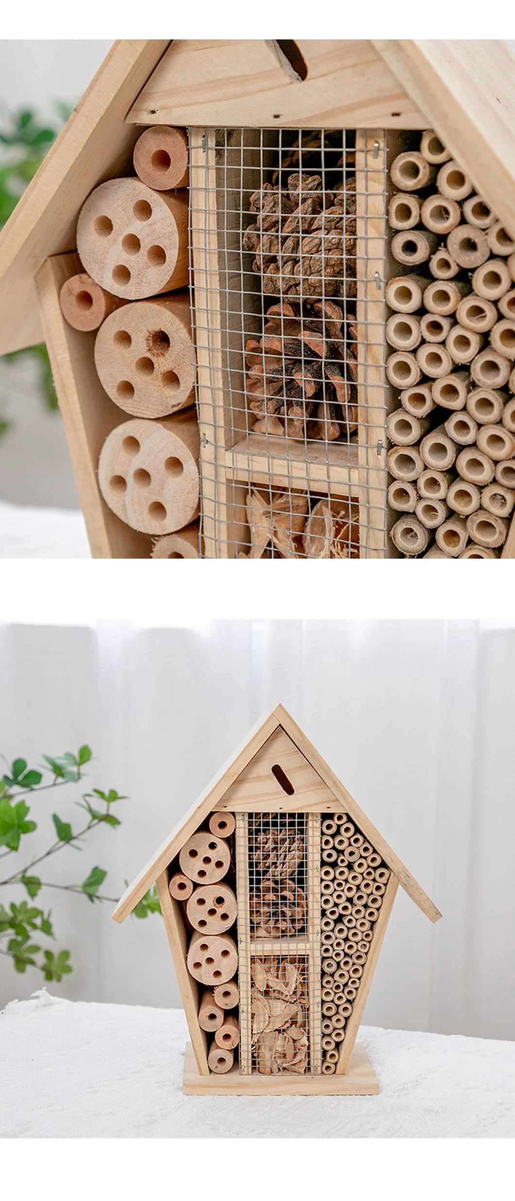 Rena Pet Wood and Metal Ergonomic Handle Funny and Interactive Insect House