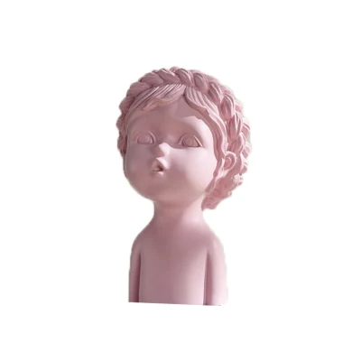 Scultura in resina Statua per ragazza in resina decorativa per la casa creativa per interni
