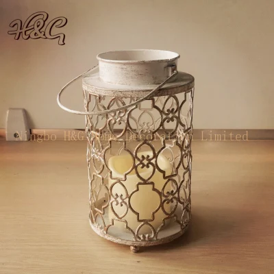 Lanterna cilindrica a candela LED per decorazione domestica