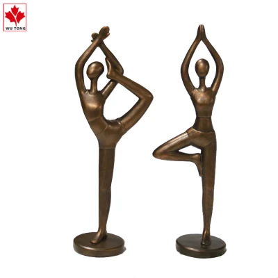 Set Yoga Elegance Lady Yoga in resina con statuetta Yoga 3D postura