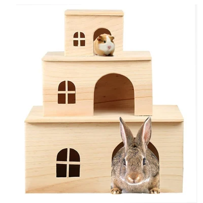 Gabbie, trasportini e case per animali domestici Prodotto Casa per criceti in legno
