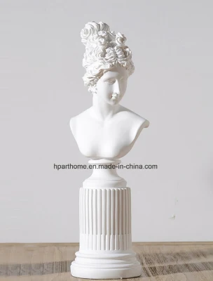 Arredamento moderno conciso di statuette in poliresina con figure di donne artificiali bianche
